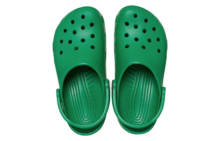 Crocs Классические клоги EVA Classic Clogs Унисекс Вечнозеленый Зеленый 10001-3WH