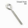 1Pc 304 Stainless Steel Sheep Eye Screw Fasteners Tools Hanging Hook Durable Bolt Ring  Hardware