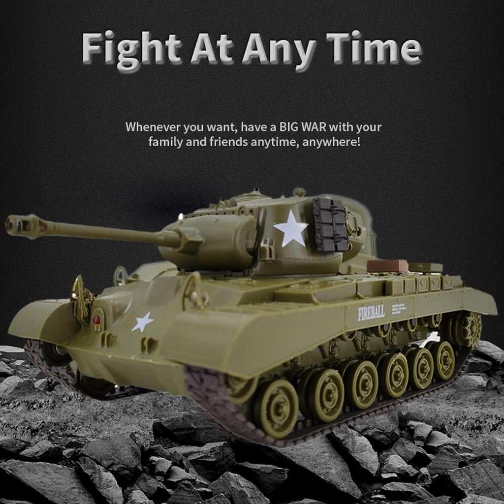 2pcs 2.4Ghz Remote Control Military Truck Remote Control Tank Remote-controlled Tank Vehicle with