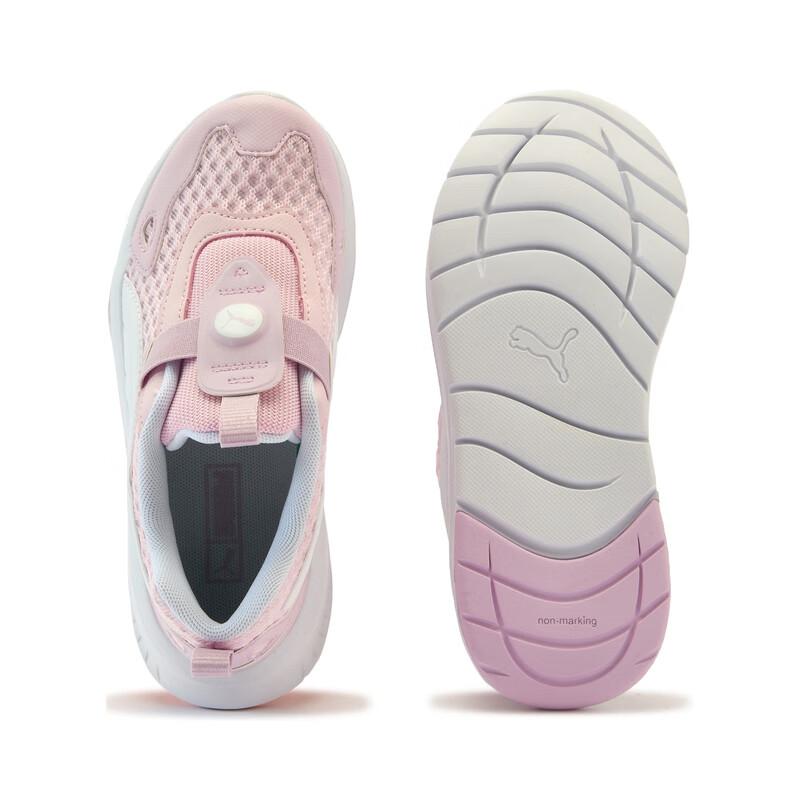 Puma Evolve Run Comfortable Versatile Durable Low-Top Running Shoes Kids Sneakers Light-Pink White Light-Purple 403242-01