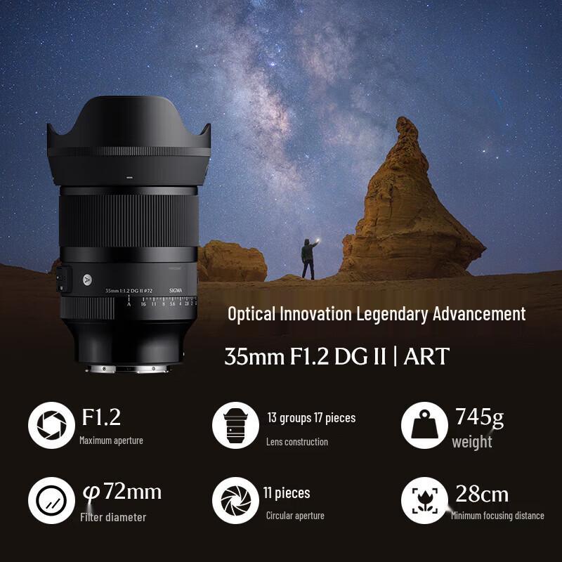 Объектив SIGMA Art 35mm F1.2 DG DN II для полнокадровых камер Sony E-Mount