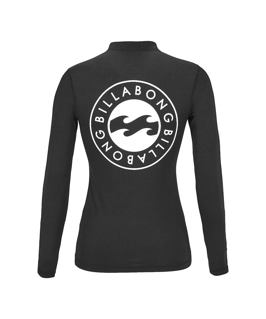 BILLABONG Женский защитный топ от солнца Circle Wave свободного кроя Черный