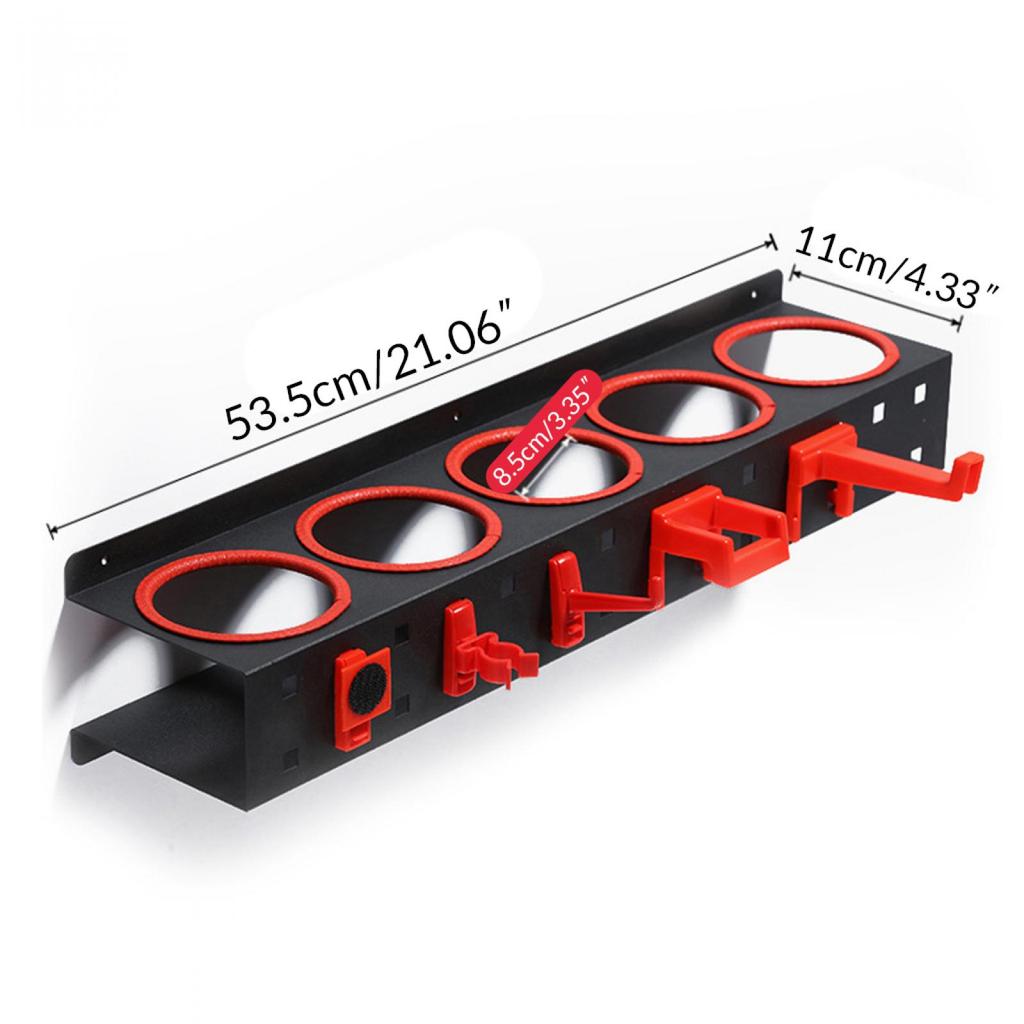 Spray Bottle Storage Rack Holder Bracket Wall Mounted bottle holder Display for Workplace Garage Organizer Car Wash Tool Rack