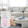 Large Foldable Mesh Laundry Basket with Handles Pop Up Hamper for Laundry Room Bathroom Kids Room College Dorm