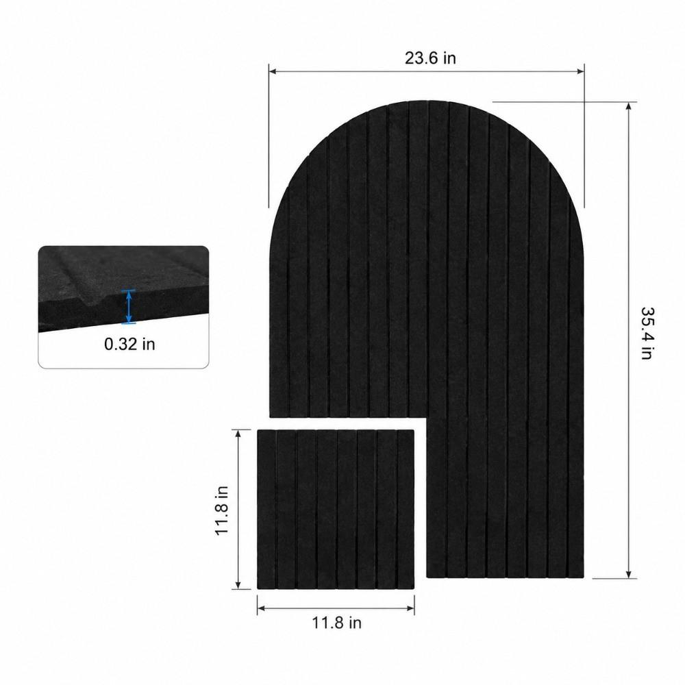 6 Pack Residue-Free Adhesive Arched Notice Board Pink Adhesive Pin Board for Home