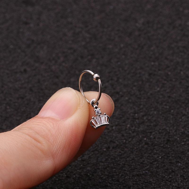 1 шт. серьги с кристаллами для пирсинга ушей висячие серьги-гвоздики для хряща, спирали козелка, модные ювелирные изделия