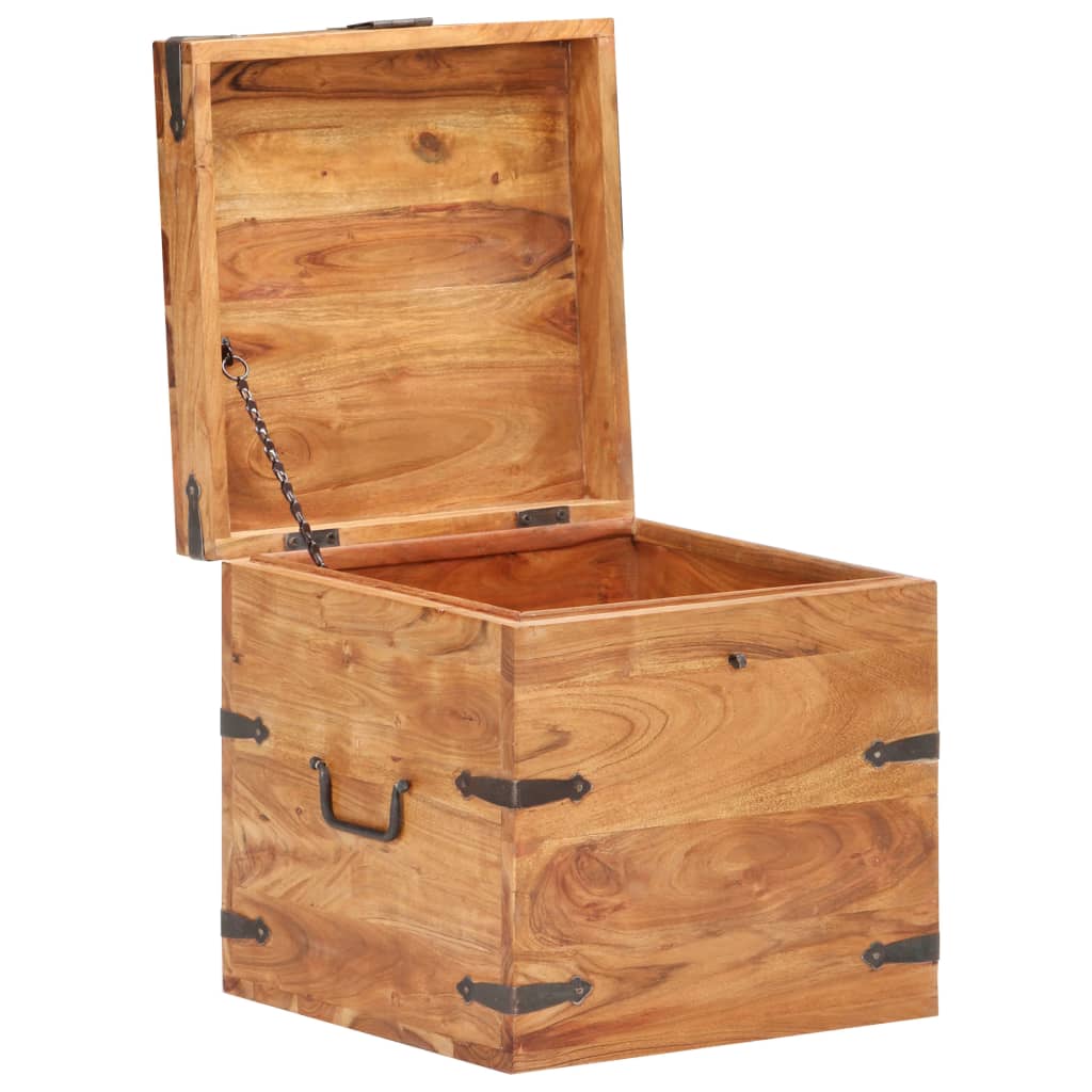 Storage Chest 40x40x40 cm Solid Acacia Wood