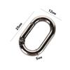 Durable Outdoor Climbing Zinc Zinc Zinc Alloy Oval Clip Hook Keychain Carabiner Ring Buckle