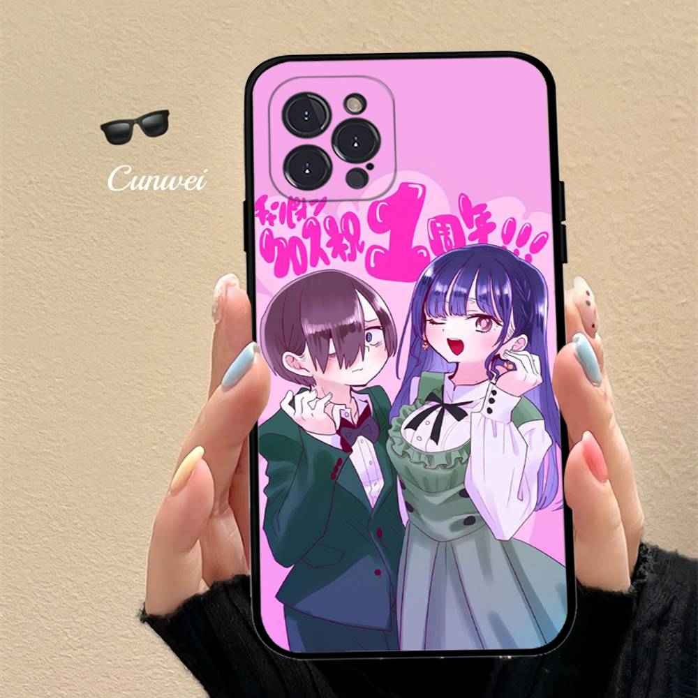 Популярное аниме «Опасности в моем сердце» Чехол для телефона Для iPhone 17 16 15 14 13 12 11 Pro Max Plus Mini Силиконовый Черный Чехол