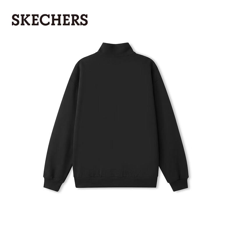 Skechers Унисекс свободный вязаный пуловер с воротником L326U003