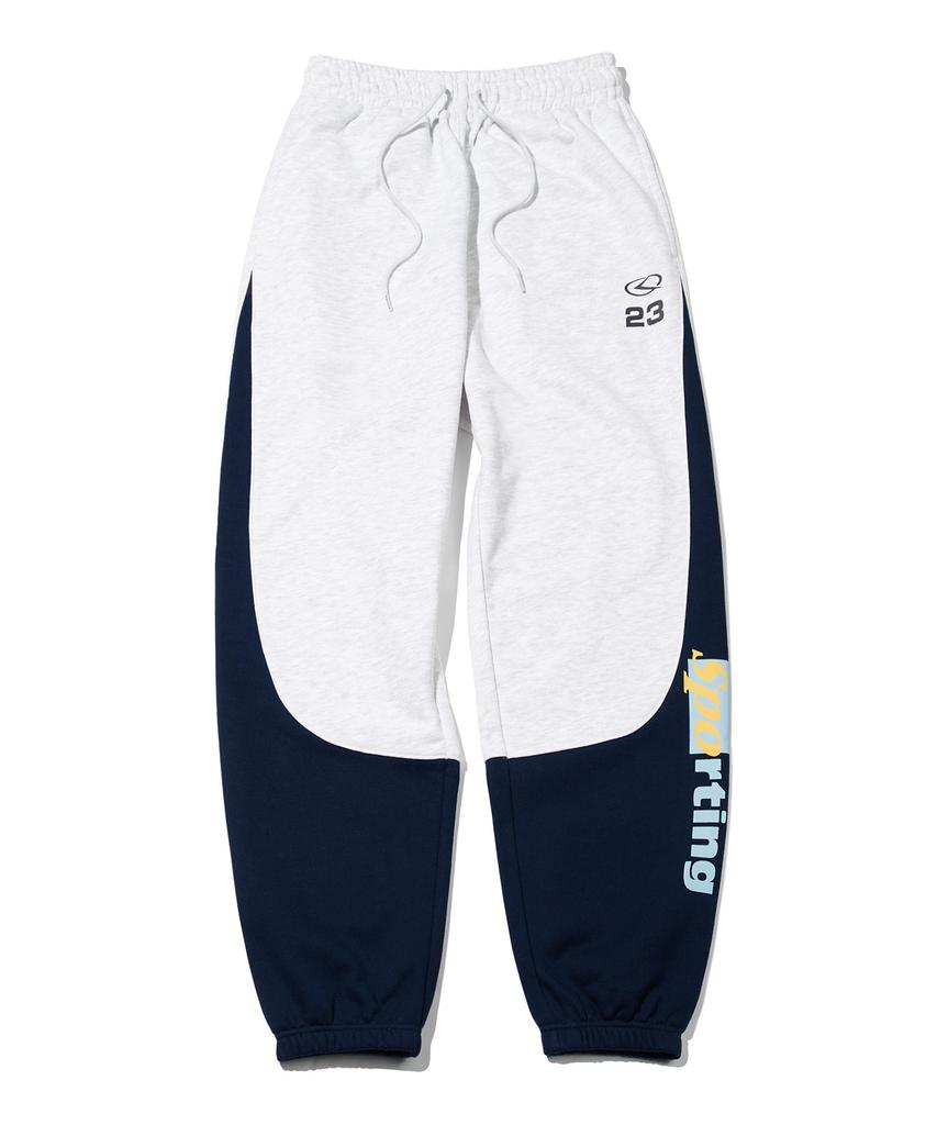 CGP Sporty Color Block Jogger Pants_Melange Gray