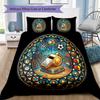 Sports Symbols Circle Pattern Bedding,Quilt Set Quilt Cover Pillowcase Home Birthday Gift (1*duvet cover+2*pillowcase,without core)