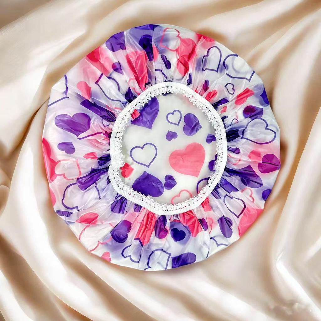 Водонепроницаемая одноразовая шапочка для душа и ванны для женщин - утолщенная, увеличенная и противодымная конструкция