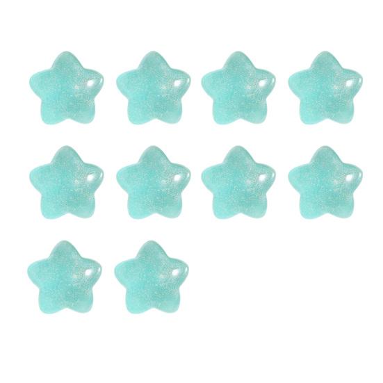 10 шт., бусины со звездами, яркие цвета, милые украшения из смолы, сделай сам, ювелирные изделия, аксессуары для чехлов для мобильных телефонов