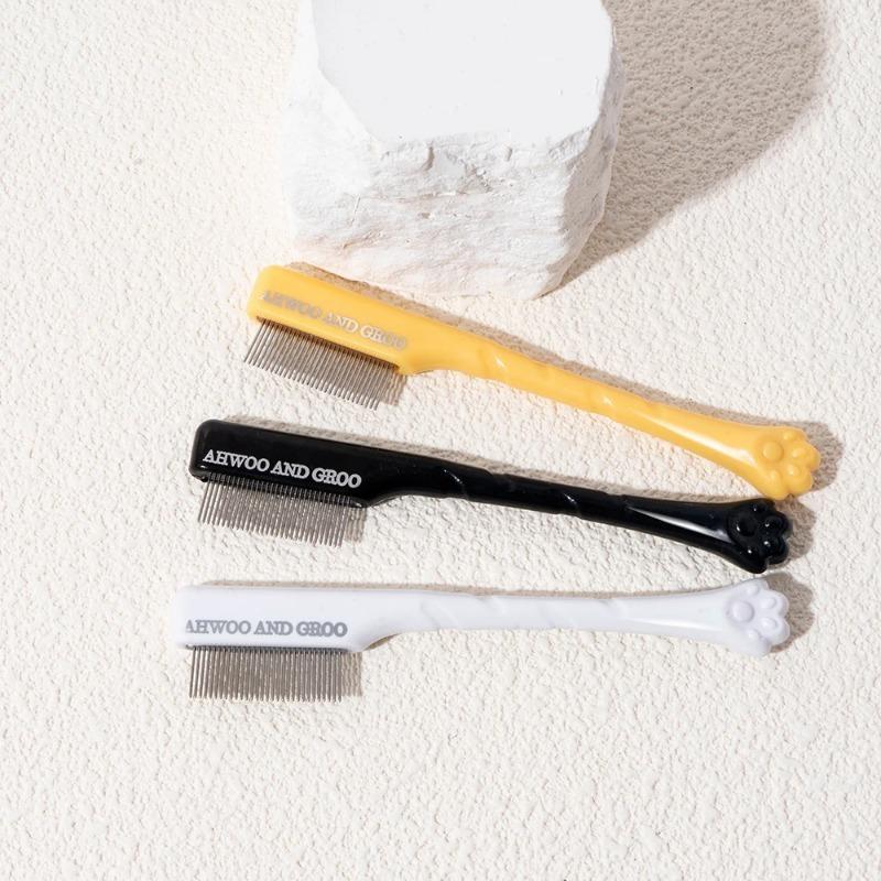 Набор расчесок для чистки лица домашних животных, удаляет пятна от слез, расческа для кошачьих лап, расческа для собачьей шерсти, чистящие средства для домашних животных