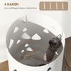 Umbrella Stand, Steel, Column Shape, Removable Floor Tray, diameter 17 x 41H cm, White
