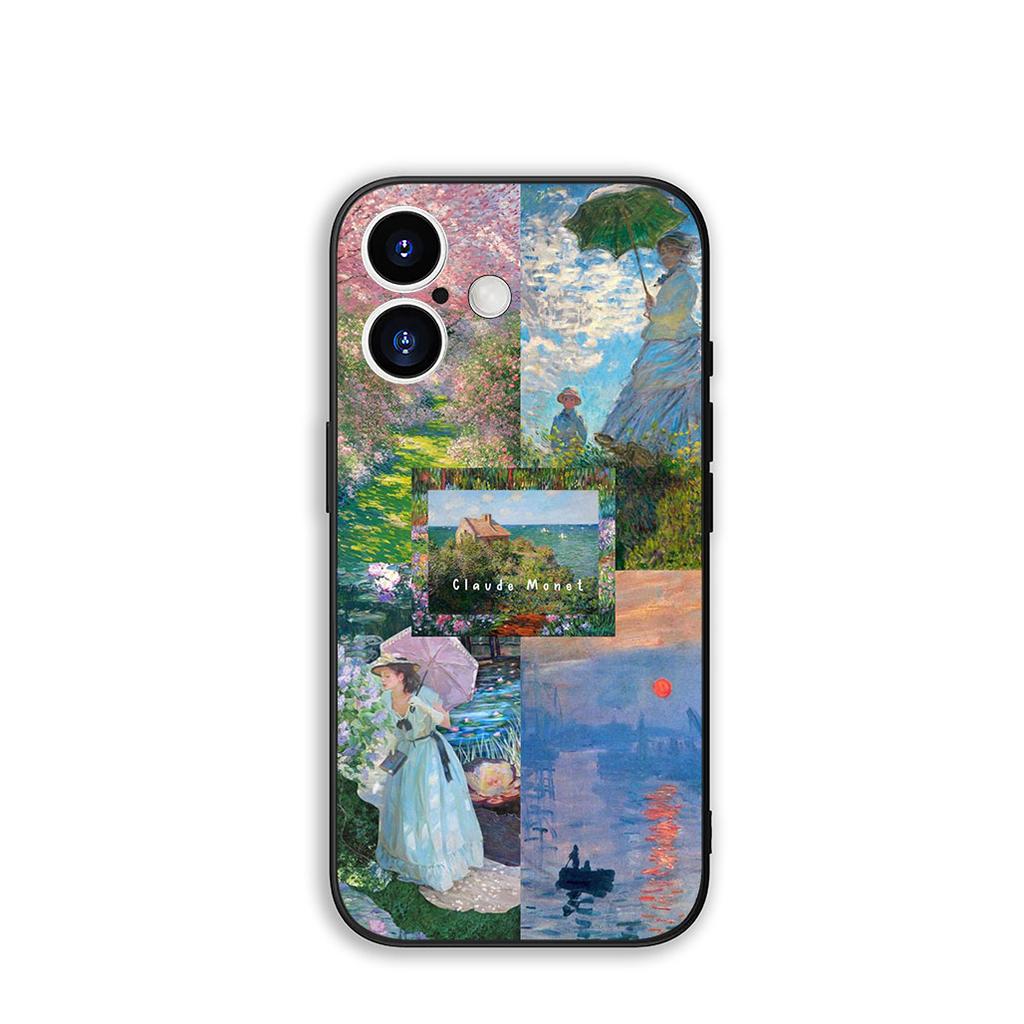 Для Samsung Galaxy A36 A17 A26 A07 A35 A54 A53 A13 A33 A34 S8 S20 S21 FE S10 Plus Чехол Клод Моне Импрессионизм Кувшинки Кошка