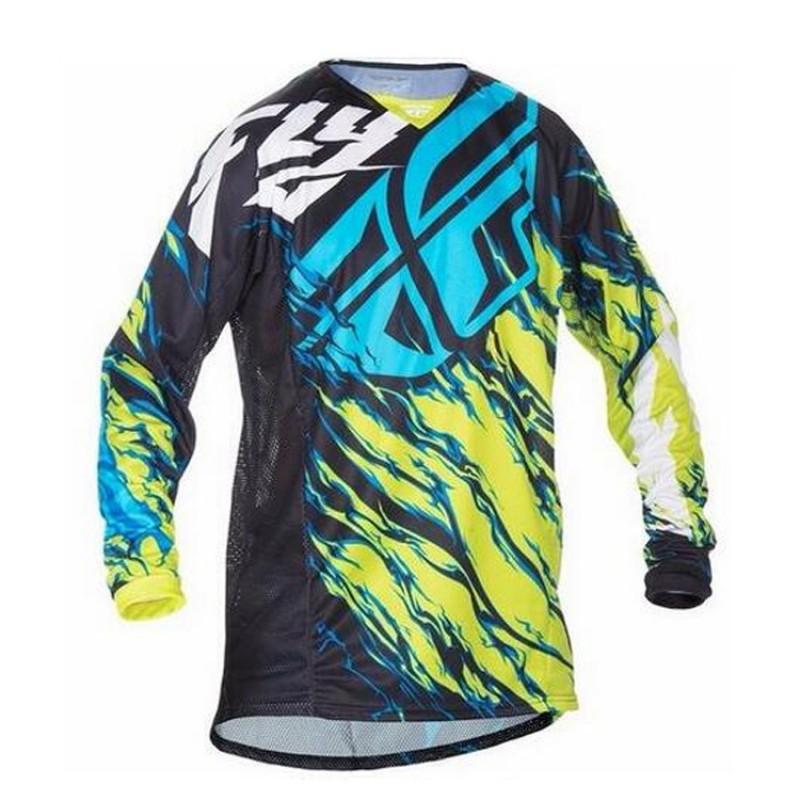 Mens Long Sleeve Mountain Bike Jersey Cycling Apparel Downhill Trail Riding Breathable Quick Dry