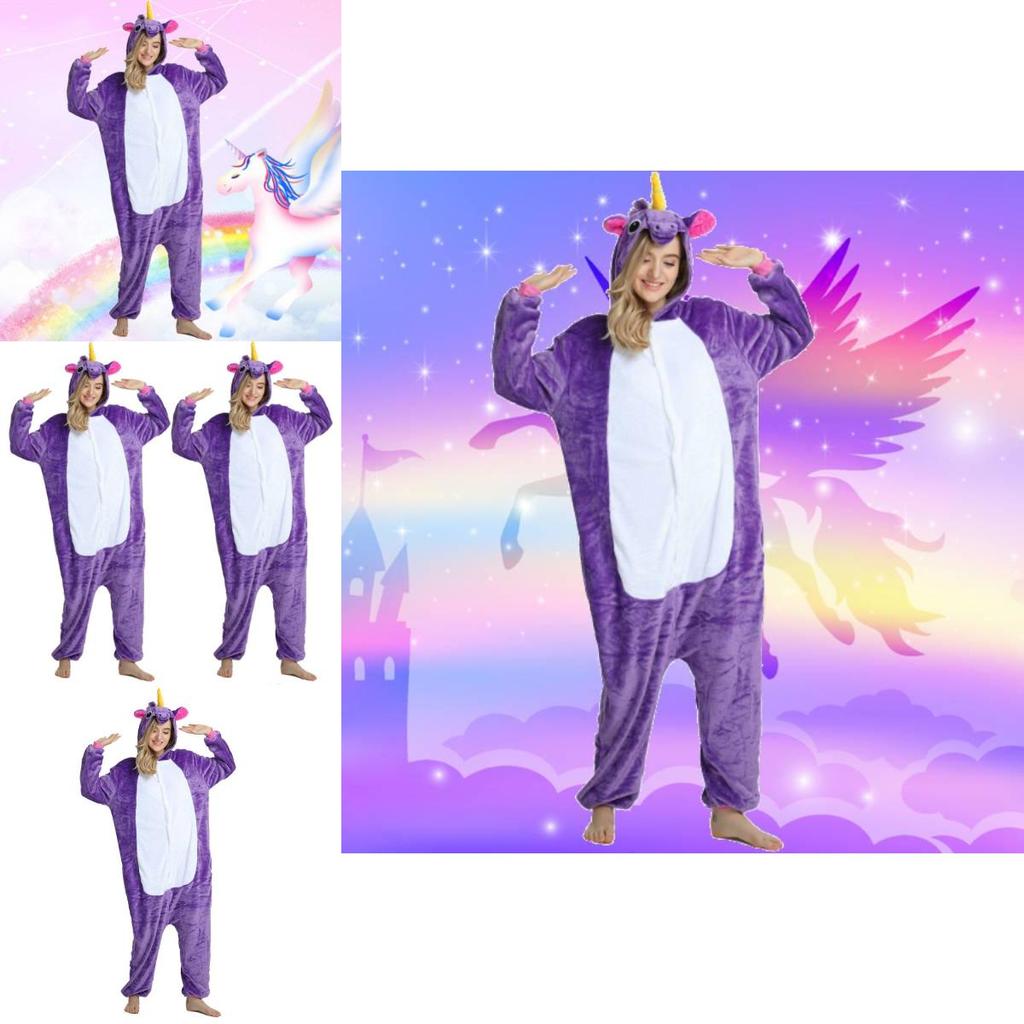 Unicorn Pajama Onesie For Women With Thick Polyester Fabric For Cozy Home Wear
