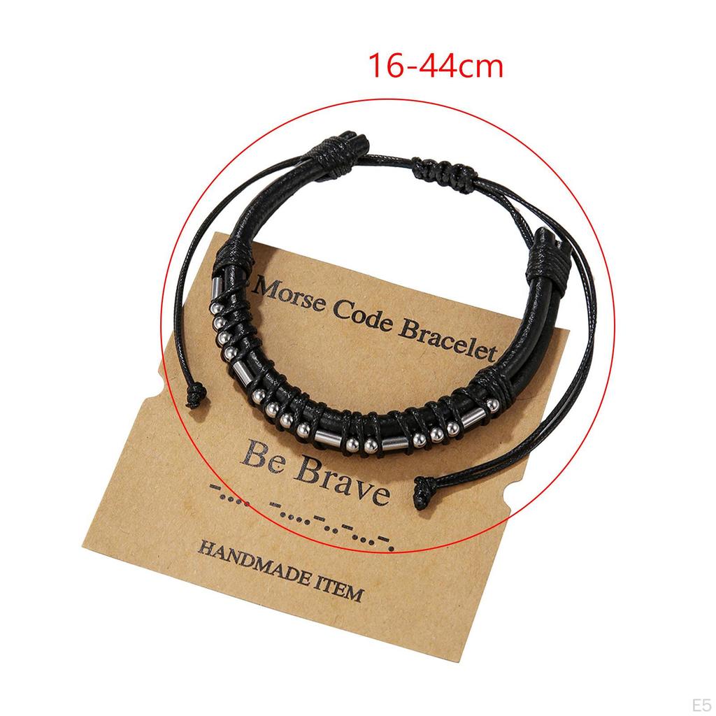 Браслет с азбукой Морзе для него - заботливый подарок папе