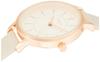 Fieldwork Analog Simple Pink Gold with Leather Watch, Strap, Ivory, JN001-1, Women's
