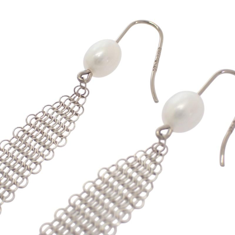 TIFFANY&Co.  60145952 Pierce Silver Silver925/Pearl Women