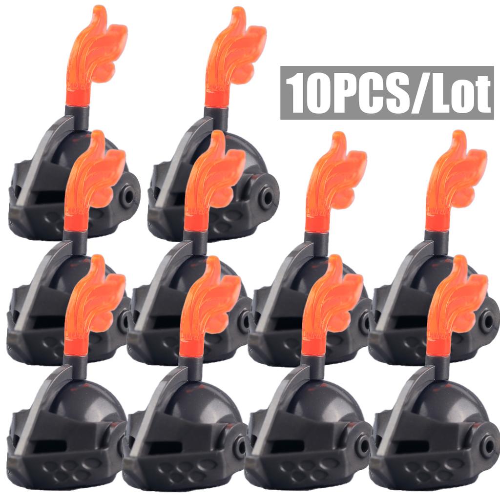 MOC Средневековые Шлемы Рыцарей Набор Строительных Блоков Аксессуары для Солдат Армии Кубики Игрушки Подарок для Мальчиков