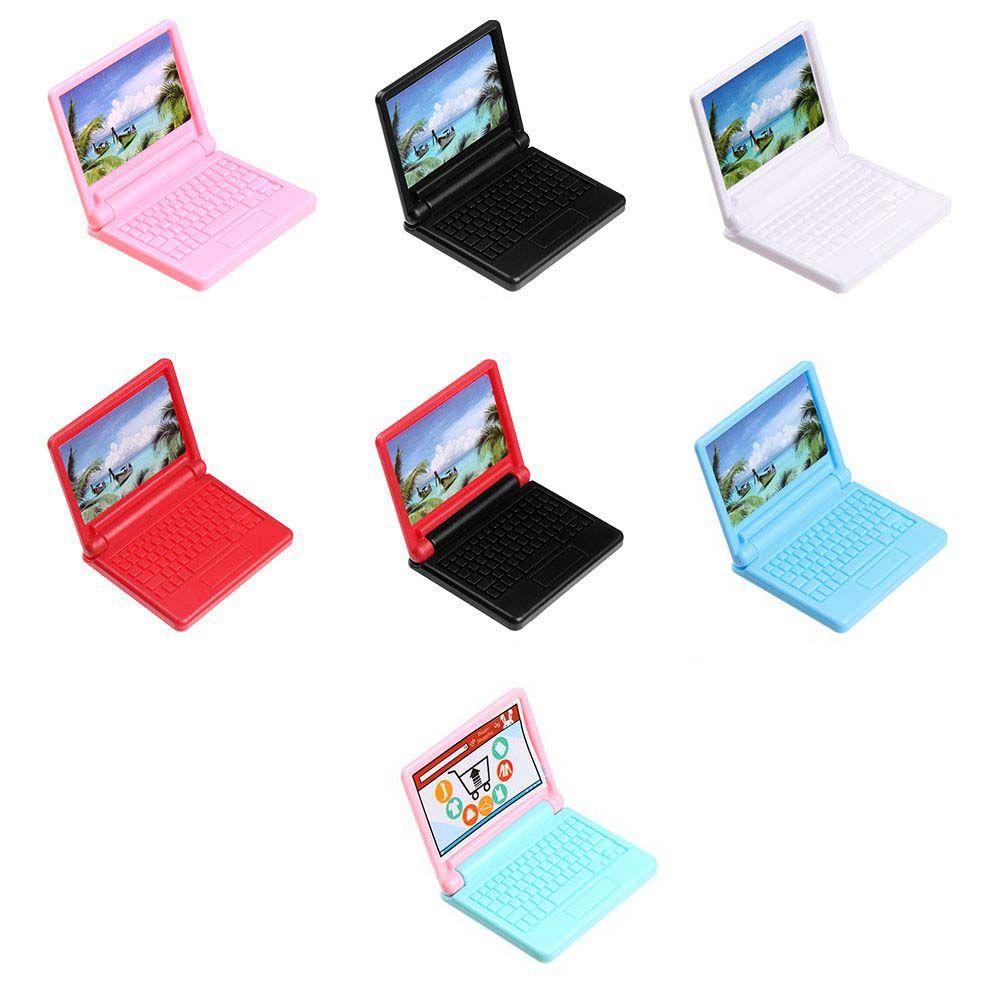 Компьютерный миниатюрный кукольный домик Компьютерный кукольный домик Миниатюрное моделирование Ноутбук Кукольный домик Мебель