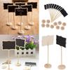 10Pcs Mini Blackboard Chalkboard Wordpad Message Note Memo Board Holder Clip Home House Party
