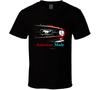 American Made Red 66 Stang Front Musclecar Gift T Shirt