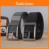Buckled Alloy Zinc Canvas Belt With Versatile Style For Men Work Travel And
