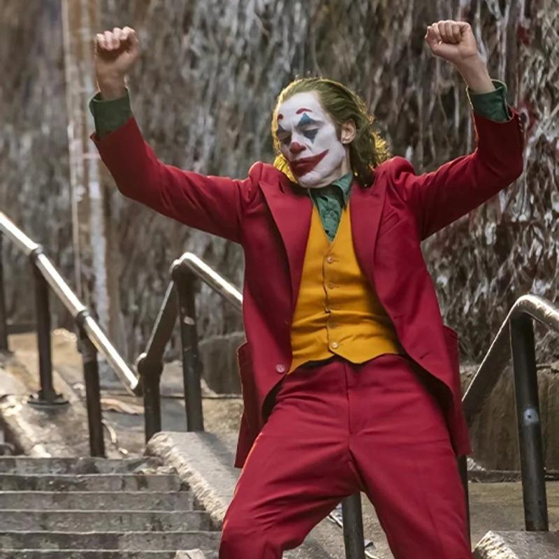 CosplayS-1XL Holy Festival Stage Suit Joker Jacquin Phoenix cos Suit Clown Suit Cosplay Wan