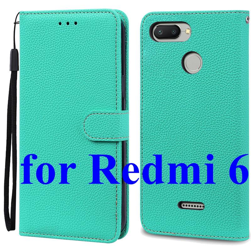 Mi 6 Case For Xiaomi Mi 6 Case Redmi 6 Leather Wallet Flip Case For Xiaomi Redmi 6 Mi6 Phone Case Redmi6 Cover Fundas Shell Bags