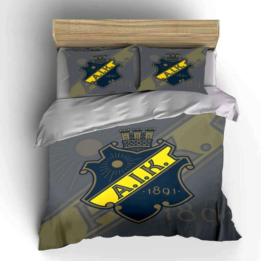"Classic A.I.K. 1891 Emblem Design" Print Bedding Set Duvet Cover Pillowcases (1* Duvet Cover 2* Pillowcases Do Not Include Comforter)