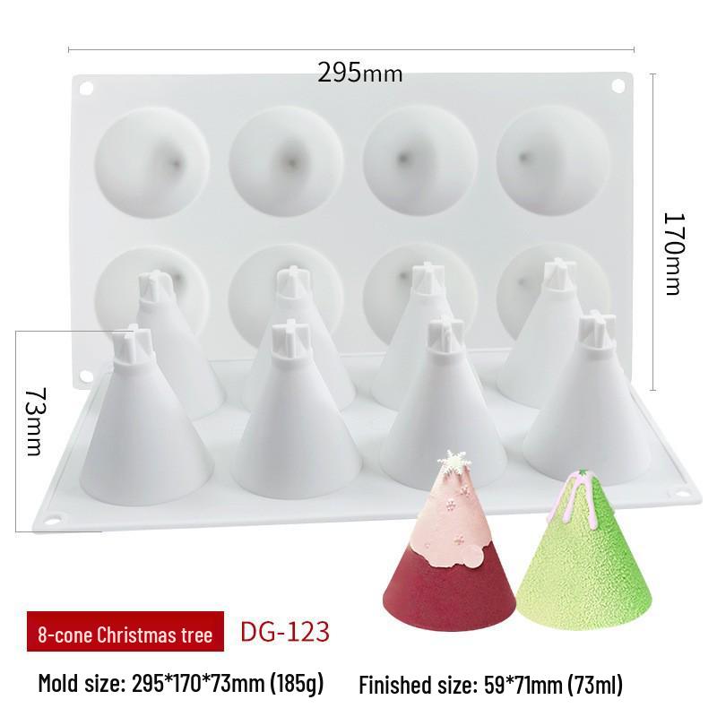 Силиконовая форма для ароматической свечи и мыла «Рождественская елка Вэньсинь»