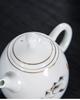 High Quality White Porcelain Teapot Exquisite Enamel Color Teapot With Tea Strainer Handmade Ceramics Teaware Tea Set