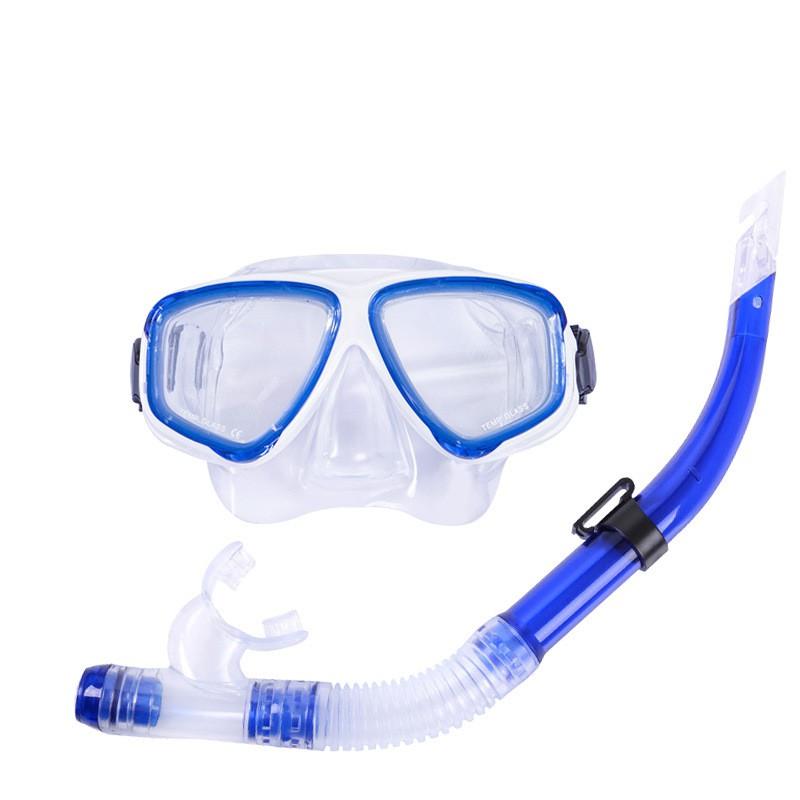 Adult Snorkel Mask Set Semi-Dry Breathing Tube Diving Gears Snorkeling Swimming