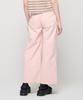 ROIDESROIS A-Line Hidden Elastic Waist Pocket Summer Cotton Pants (Light Pink)