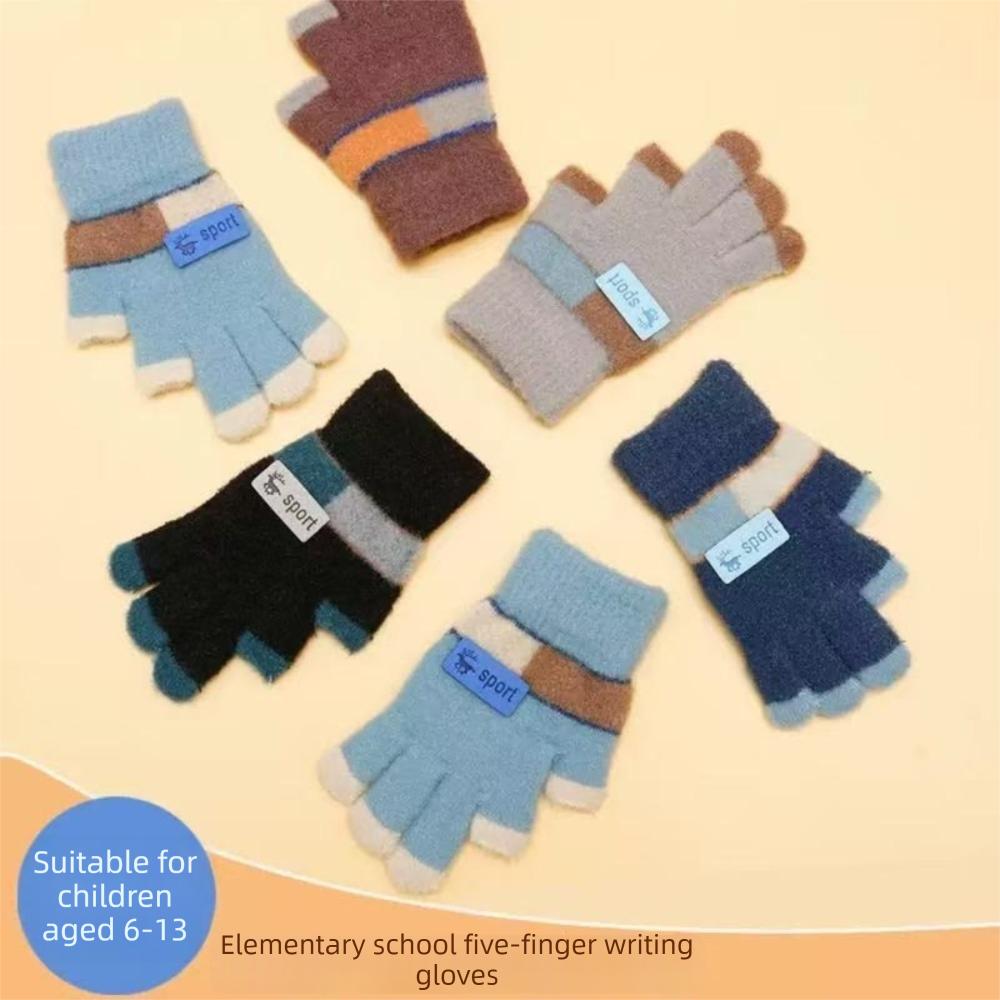 6-13Years Old Coldproof Children Mittens Windproof Baby Gloves Kids Winter Gloves Baby Boys Girls