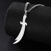 Imam Ali Zolfikar Sword Necklace Pendant Stainless Steel Men'S Amulet Islamic Muslim Jewelry Gift