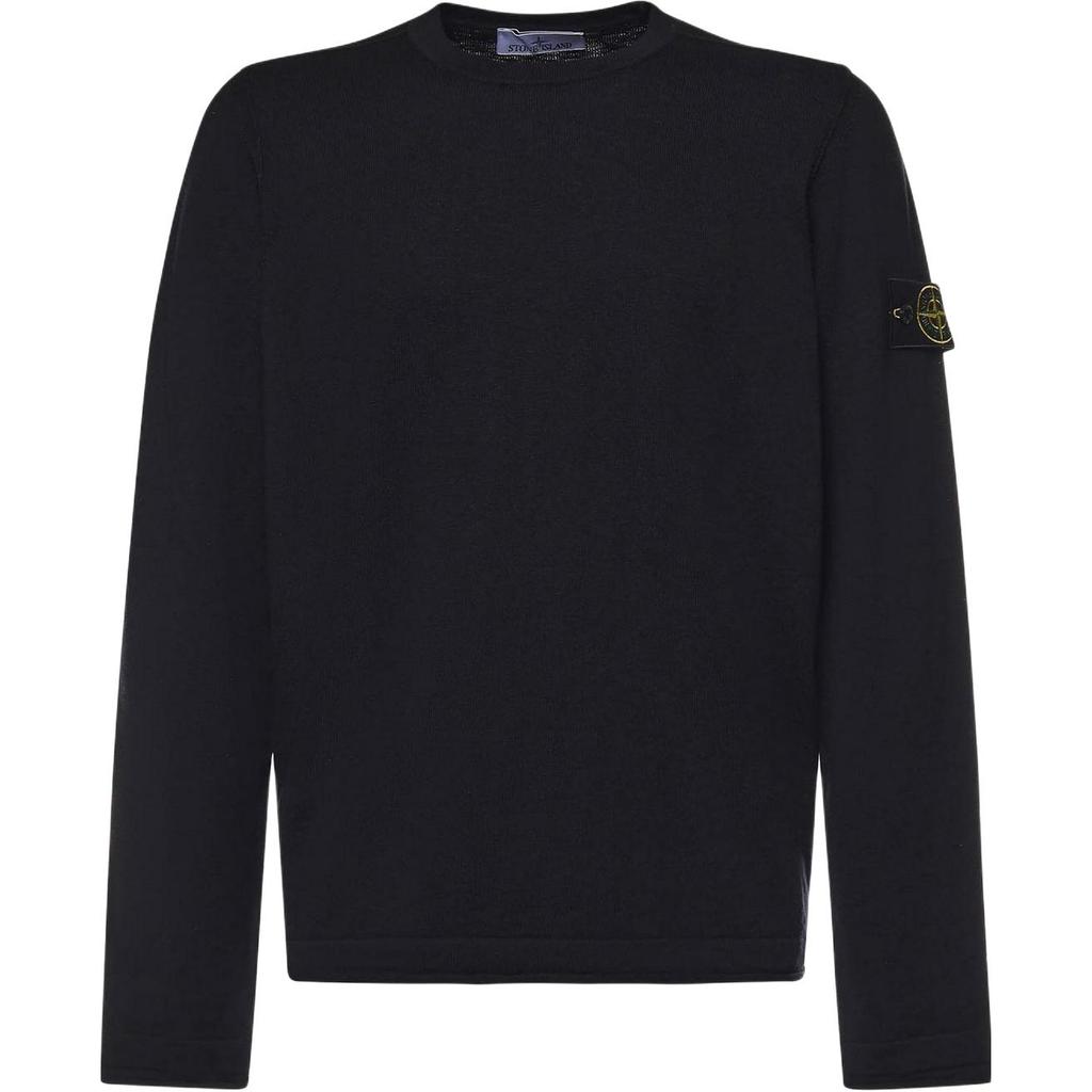 Stone Island Logo Crew Neck Long Sleeve Knit Sweater Unisex sweater L1S155100052S00B0-V0029