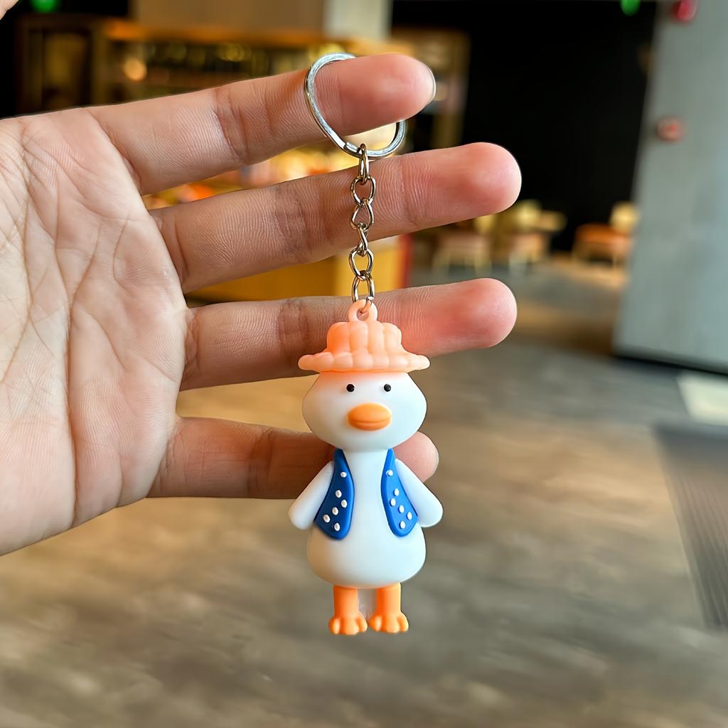Cartoon Travel Duck Key Chain Bag Pendant Car Key Chain Small Gift Doll Gift
