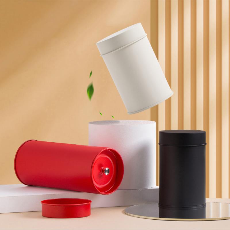 Жестяная банка для чая из нержавеющей стали, банка для кофе и чая с герметичными двойными крышками, контейнер для хранения листового чая, кухонная чашка