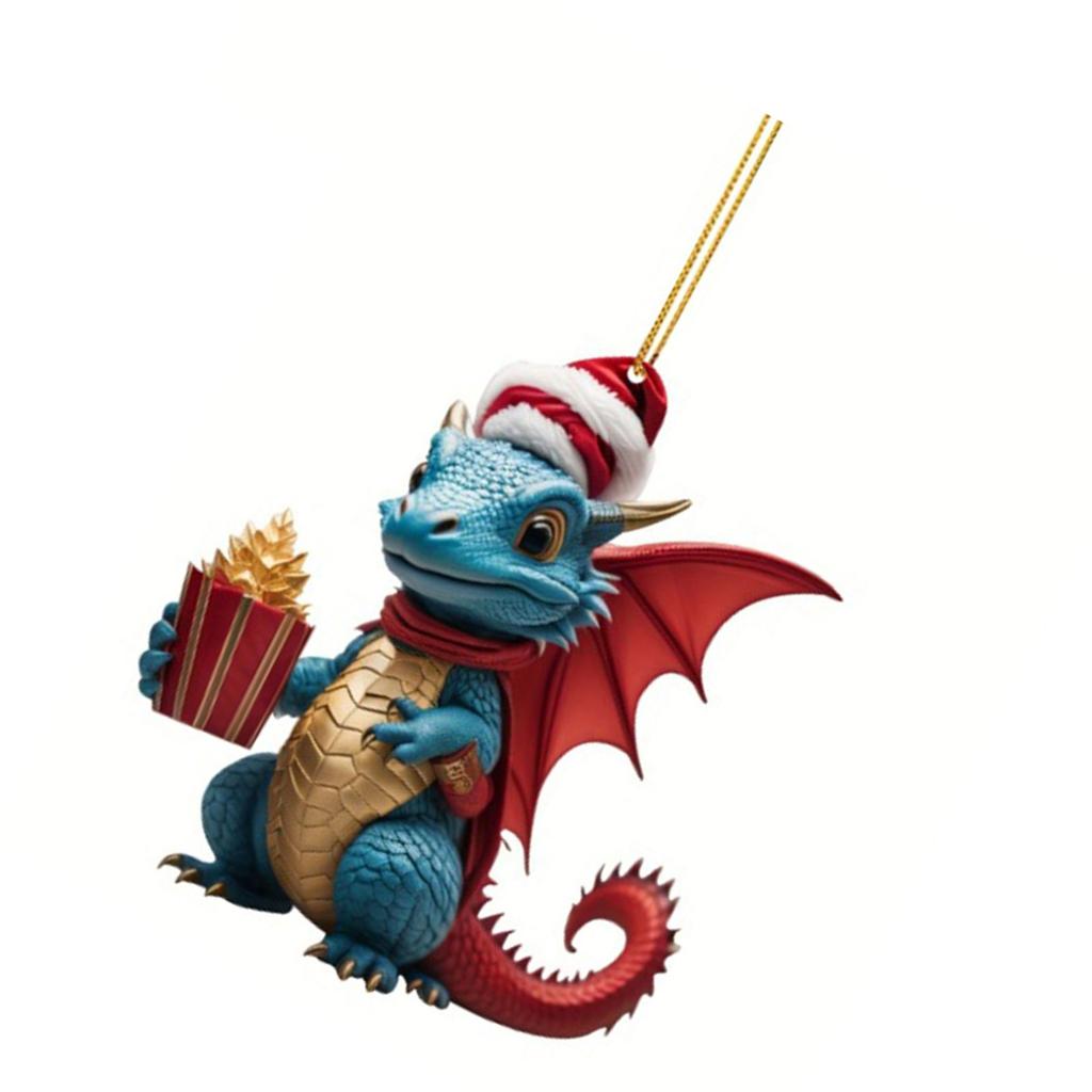 Праздничное украшение «Дракон» Уникальная подвеска на елку, украшение для подвешивания на сумку для праздничного декора, подарок на Новый год 2024