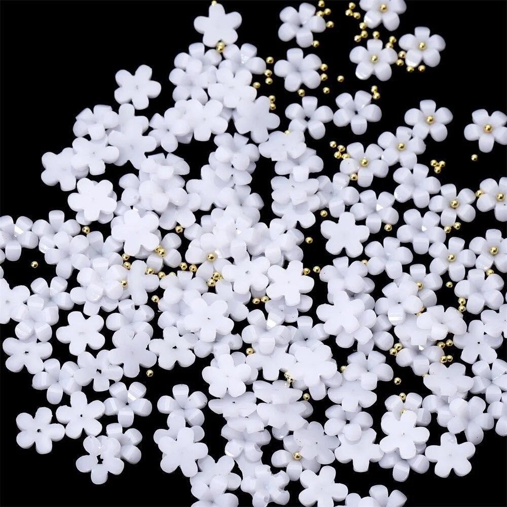 300 шт./пакет цветы японский дизайн ногтей украшения смешанные стразы с золотыми драгоценными камнями маникюрный инструмент аксессуары DIY дизайн ногтей