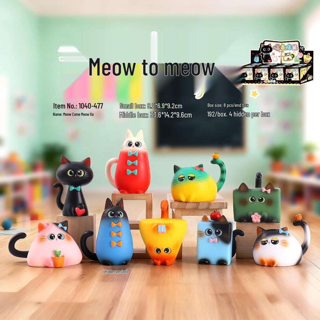 Creative Cat Figurines: Adorable Desktop Ornaments & Work Diary Accessories - Perfect for Gifting, Collecting, and Trendy Desk Decor