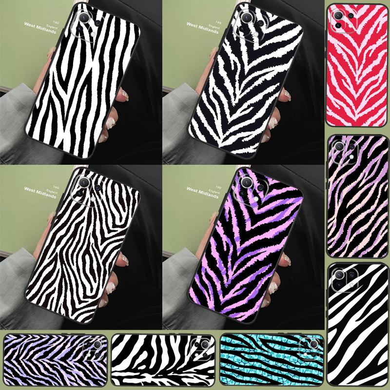 Animal Pattern Zebra Print Case For Xiaomi 14T 11T 12T 13T Pro 13 14 15 Ultra POCO X7 Pro X3 X5 X6 M6 F5 F6 Pro Cover