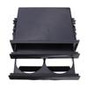 Black Kit Dash Storage Box Car Radio Pocket Drink Cup Holder Double Din