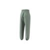 Adidas Solid Color Elastic Waistband Cuffed Sports Pants Women Bottoms Silver Gray Green HR5088