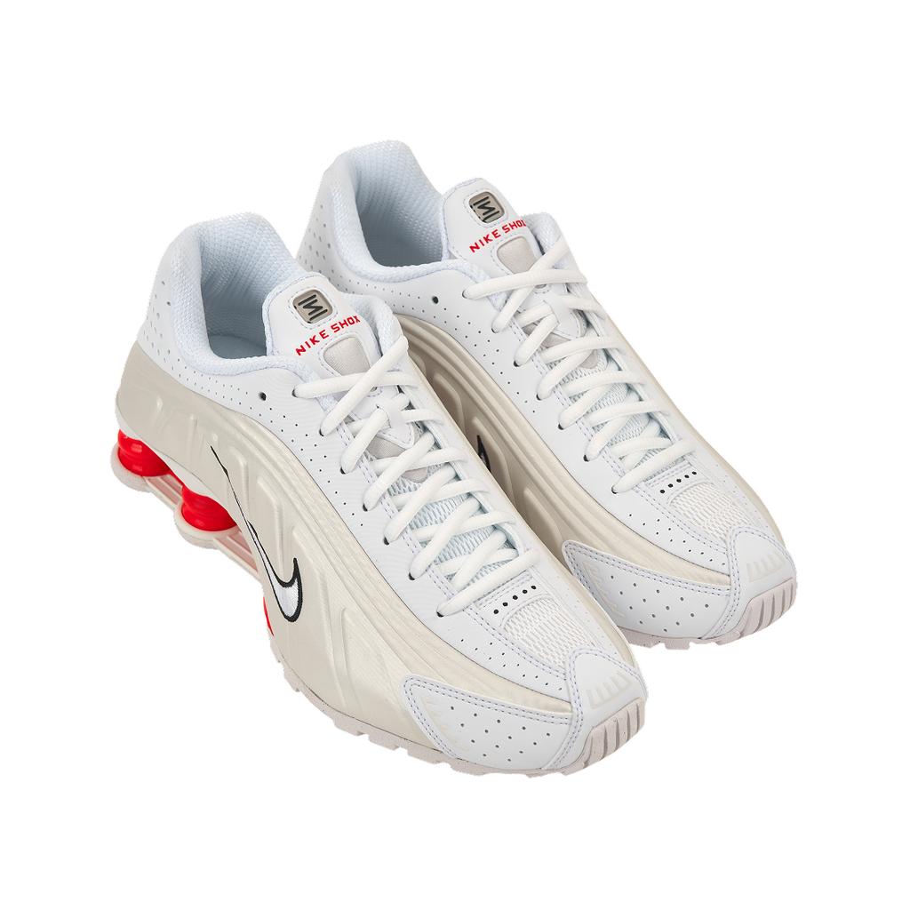 Nike Shox R4 Phantom Picante красные женские кроссовки кремово-белые AR3565-103